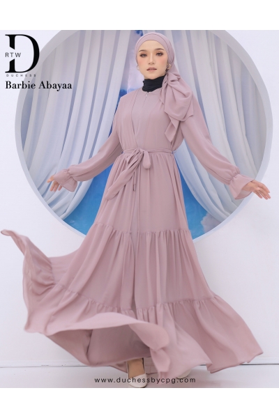 PRE ORDER BARBIE ABAYAA  - NUDE GREY PRE ORDER BARBIE ABAYAA  - NUDE GREY